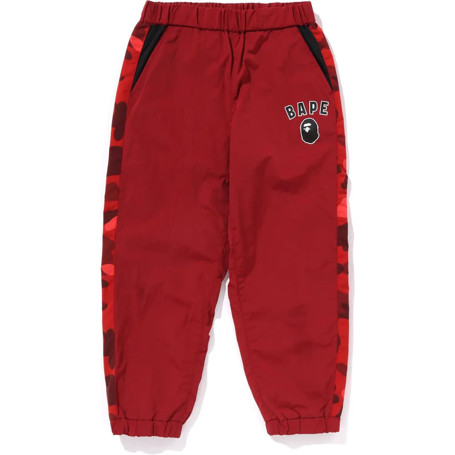 COLOR CAMO BLOCK TRACK PANTS LOOSE FIT KIDS