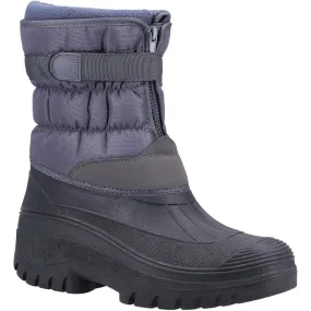 Cotswold Chase Touch Fastening and Zip up Winter Boot Grey