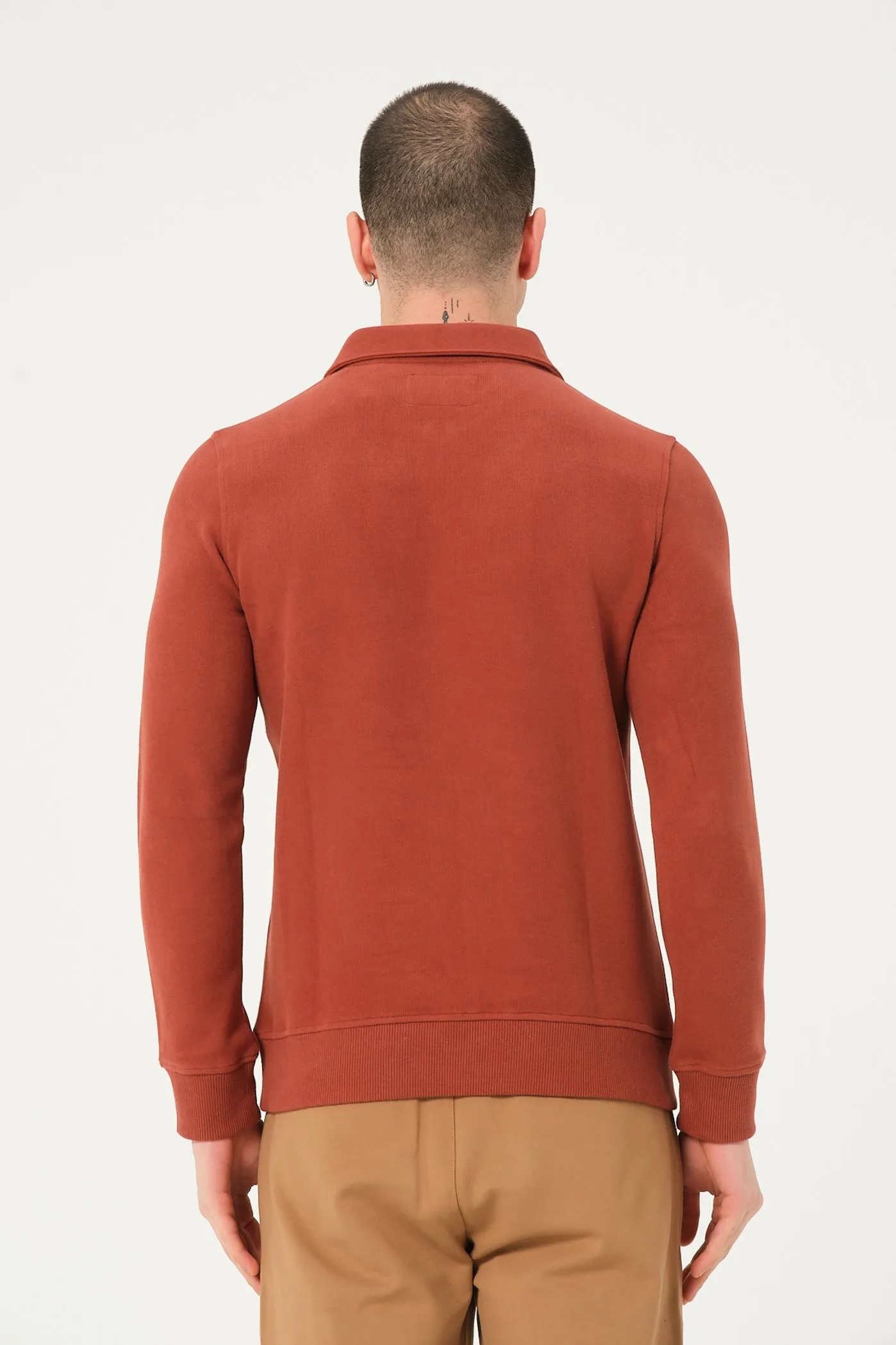 Cotton Man Sweater Red