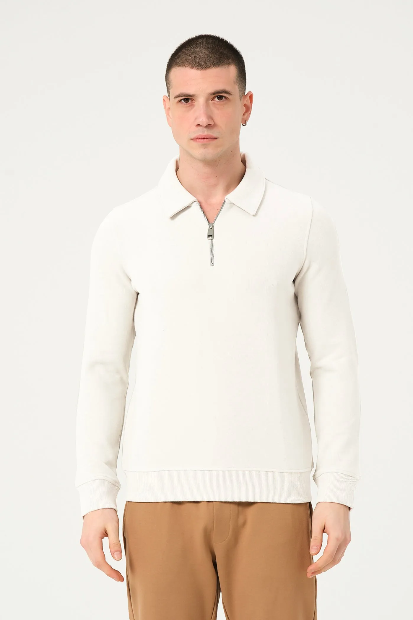 Cotton Man Sweater White