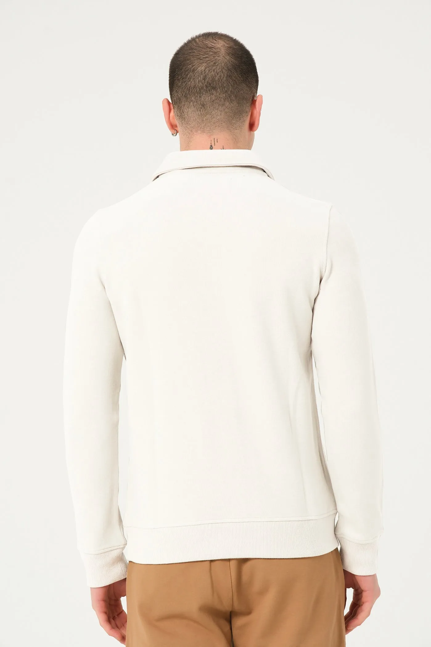 Cotton Man Sweater White