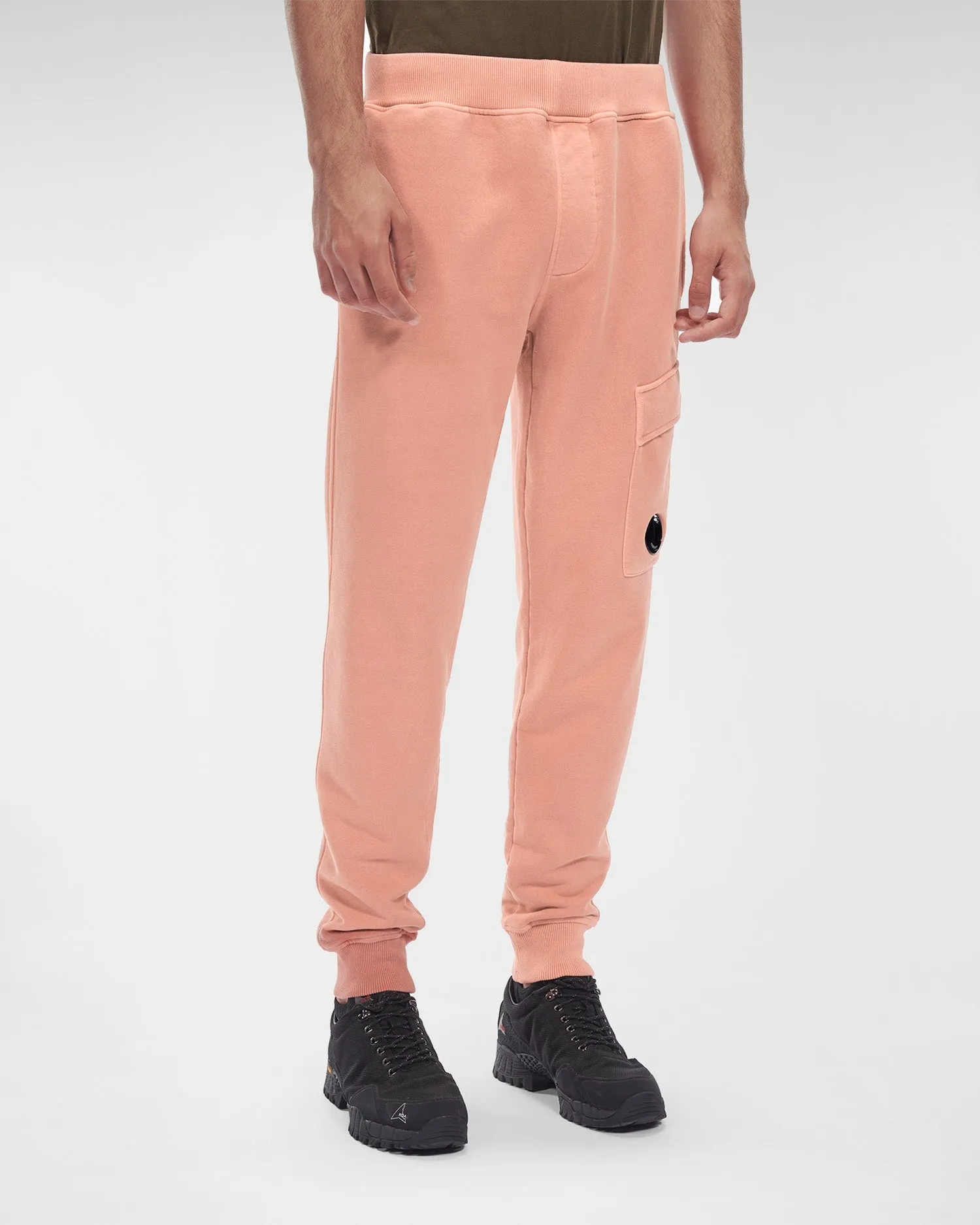 C.P. Company Pantalon rose Brushed & Emerized Diagonal Fleece