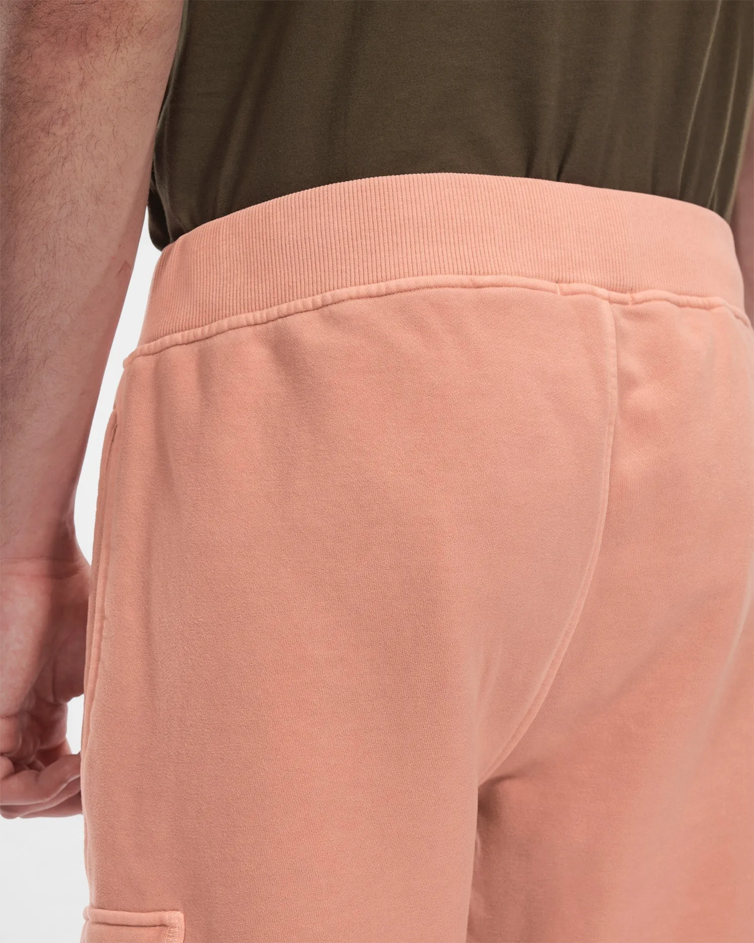 C.P. Company Pantalon rose Brushed & Emerized Diagonal Fleece