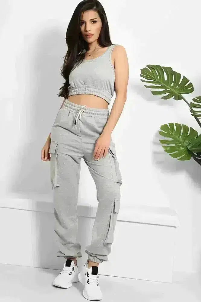 Crop Top and Utility Cargo Pants Set