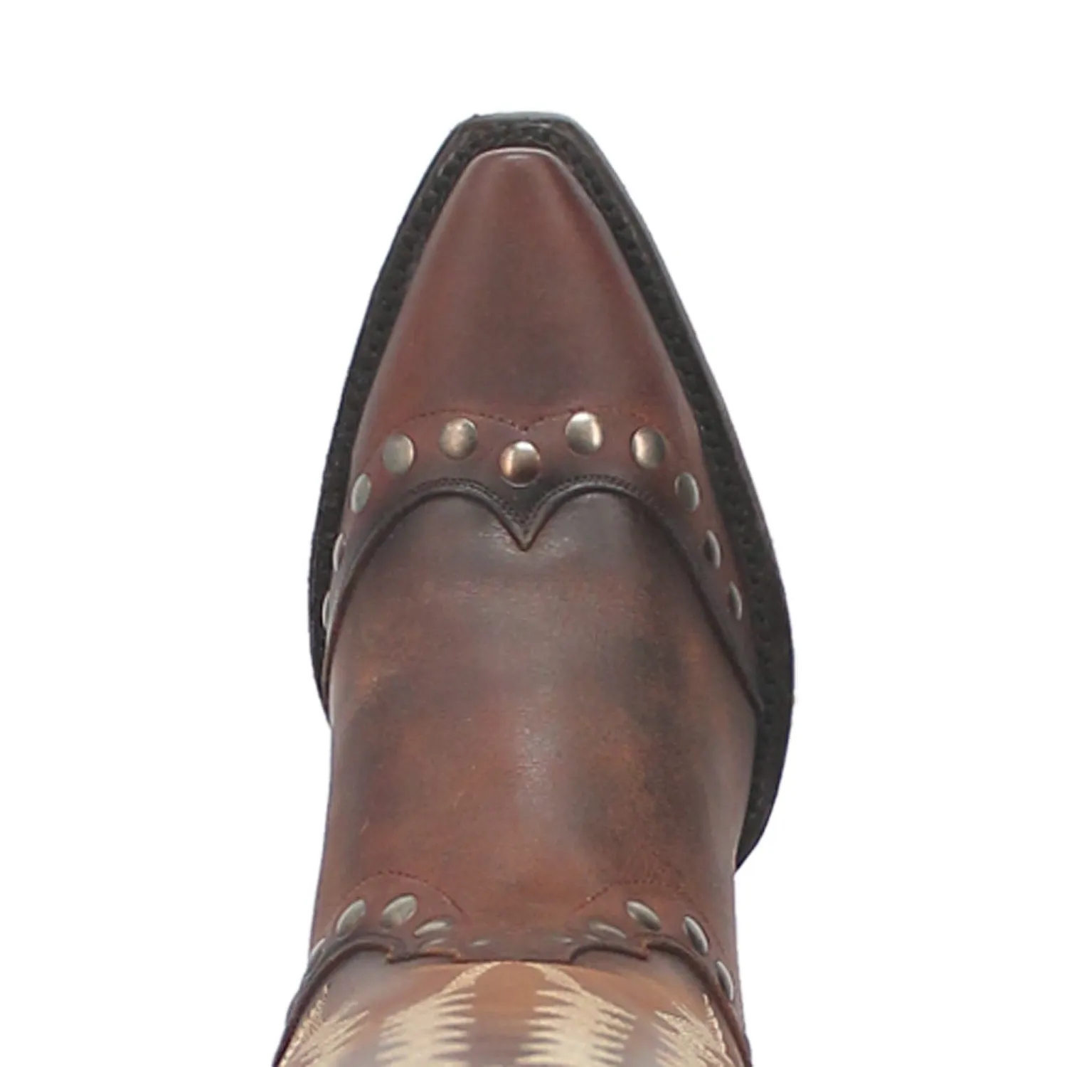 Dan Post Womens Sadi Brown Leather Cowboy Boots