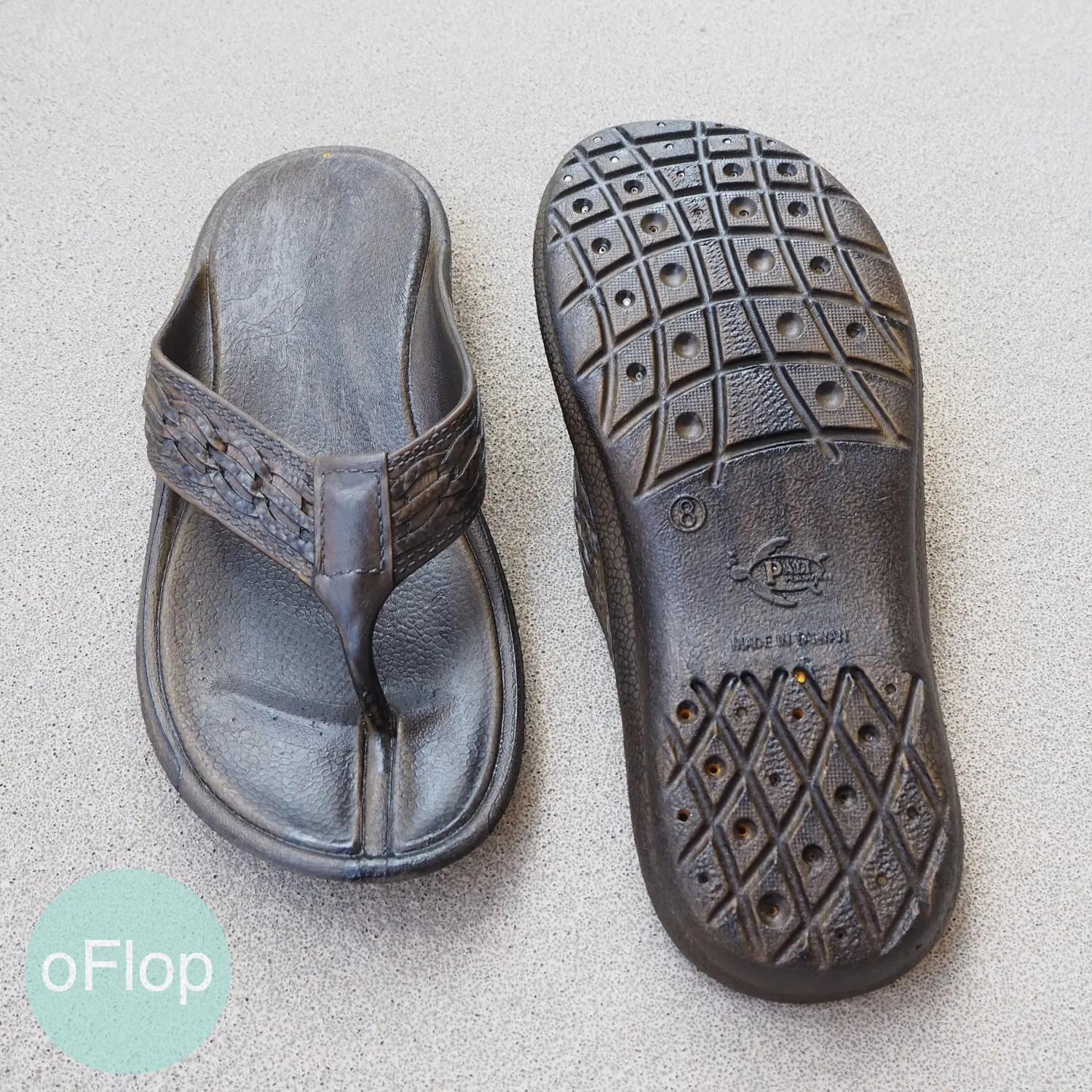 Dark Brown Shaka -- Pali Hawaii ® Flip Flops