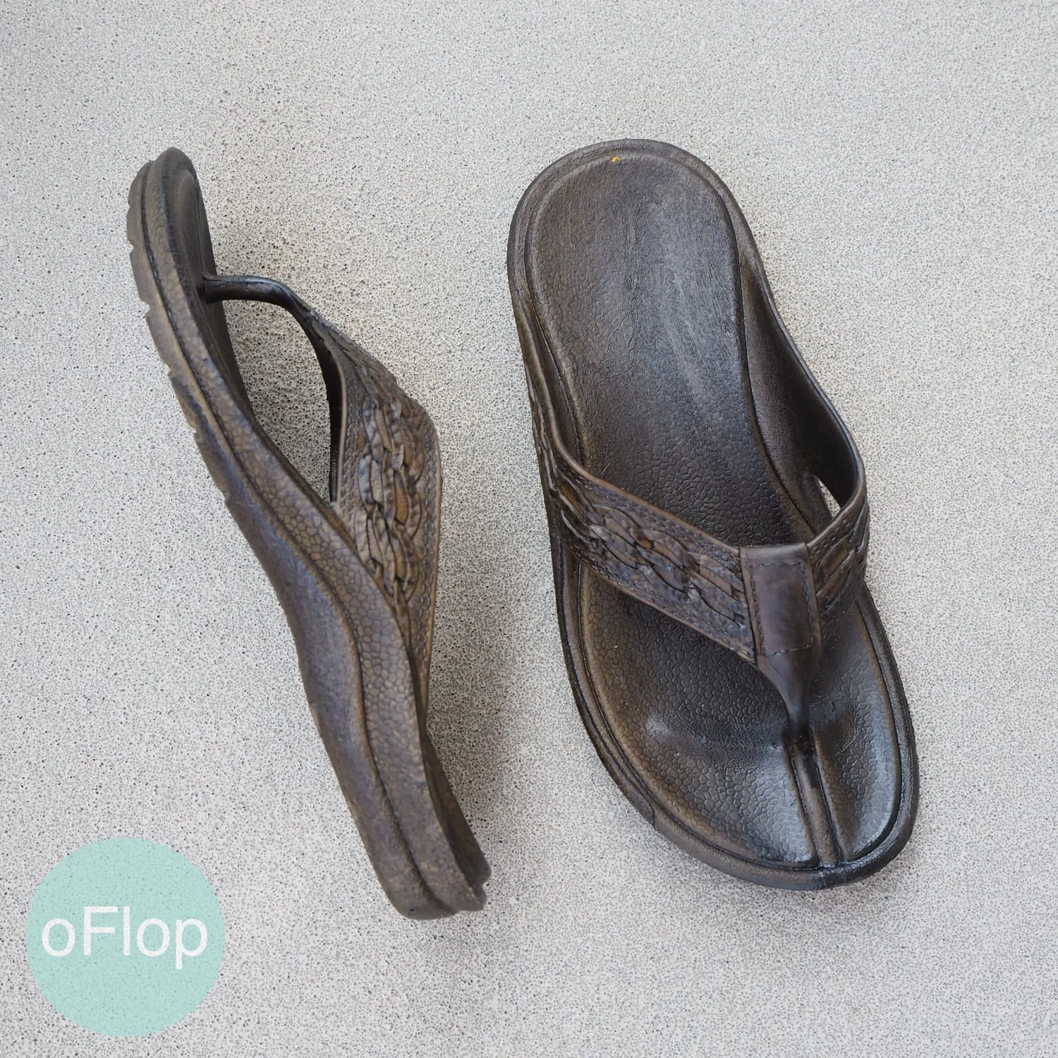 Dark Brown Shaka -- Pali Hawaii ® Flip Flops