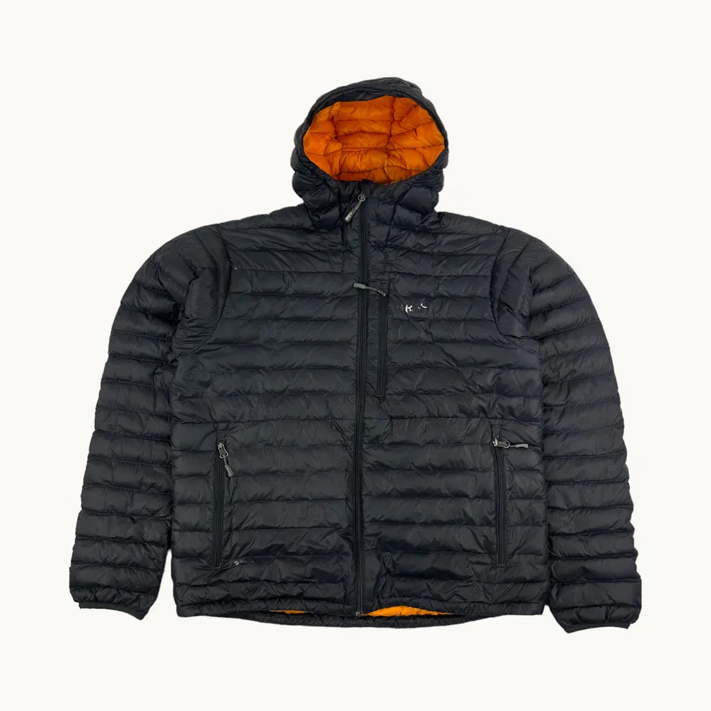 Dark Grey y2ks Rab Pertex Microlight Puffer Jacket Coat (M)