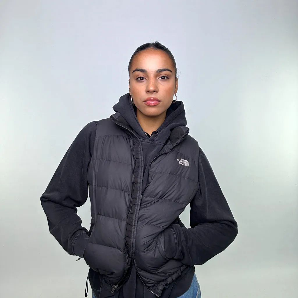 Dark Grey y2ks The North Face 700 Series Puffer Jacket Coat Gilet (M)