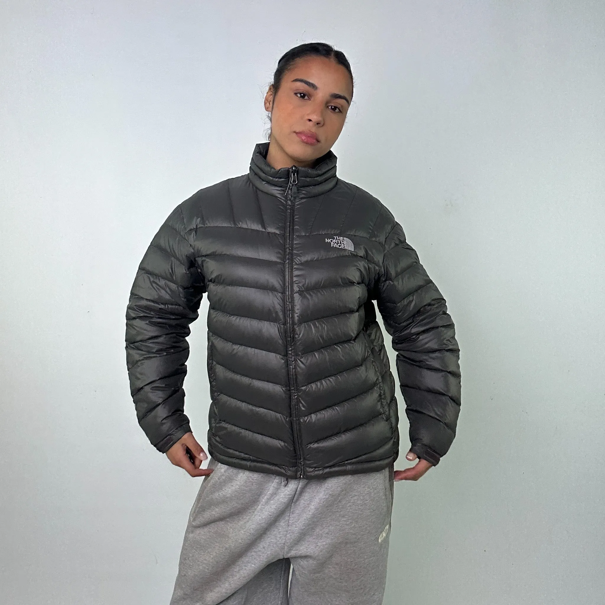 Dark Grey y2ks The North Face 700 Series Puffer Jacket Coat (M)