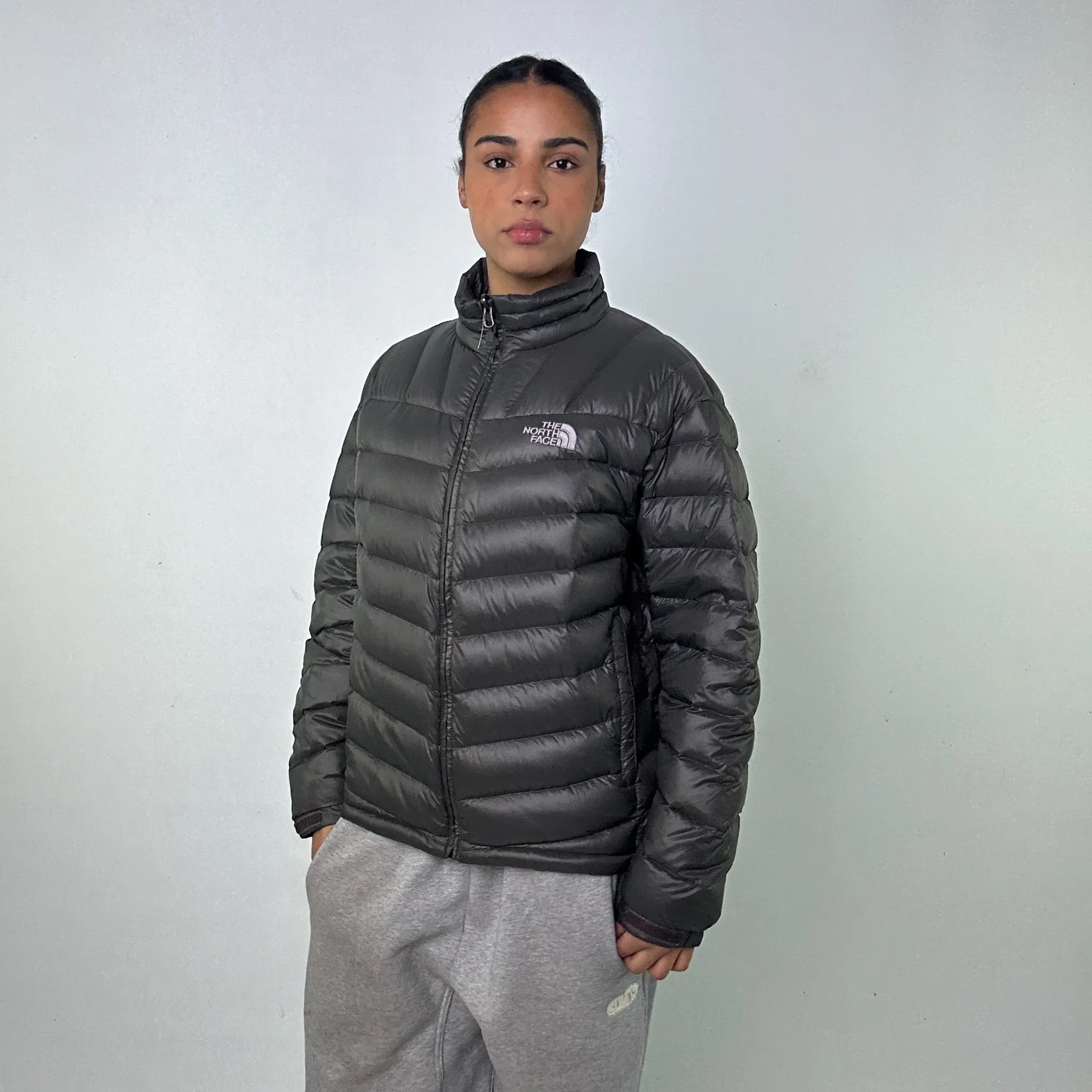 Dark Grey y2ks The North Face 700 Series Puffer Jacket Coat (M)