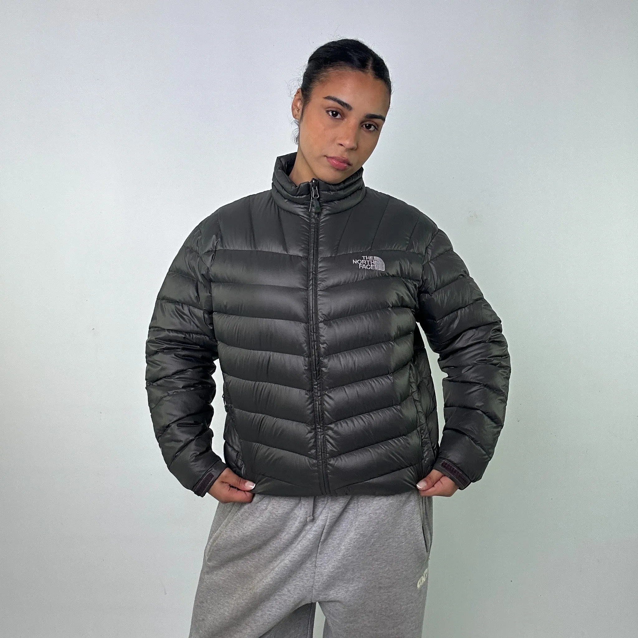 Dark Grey y2ks The North Face 700 Series Puffer Jacket Coat (M)