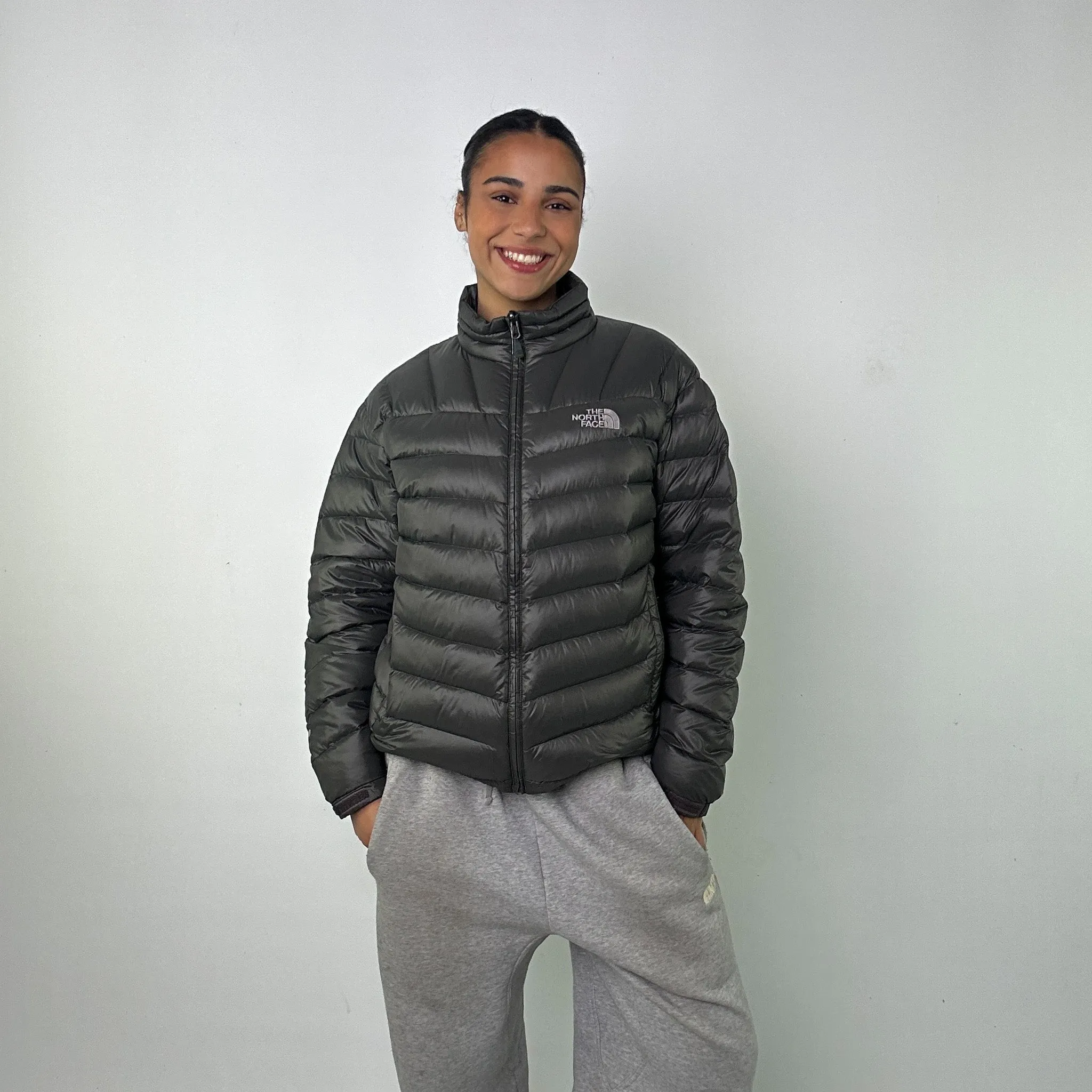 Dark Grey y2ks The North Face 700 Series Puffer Jacket Coat (M)