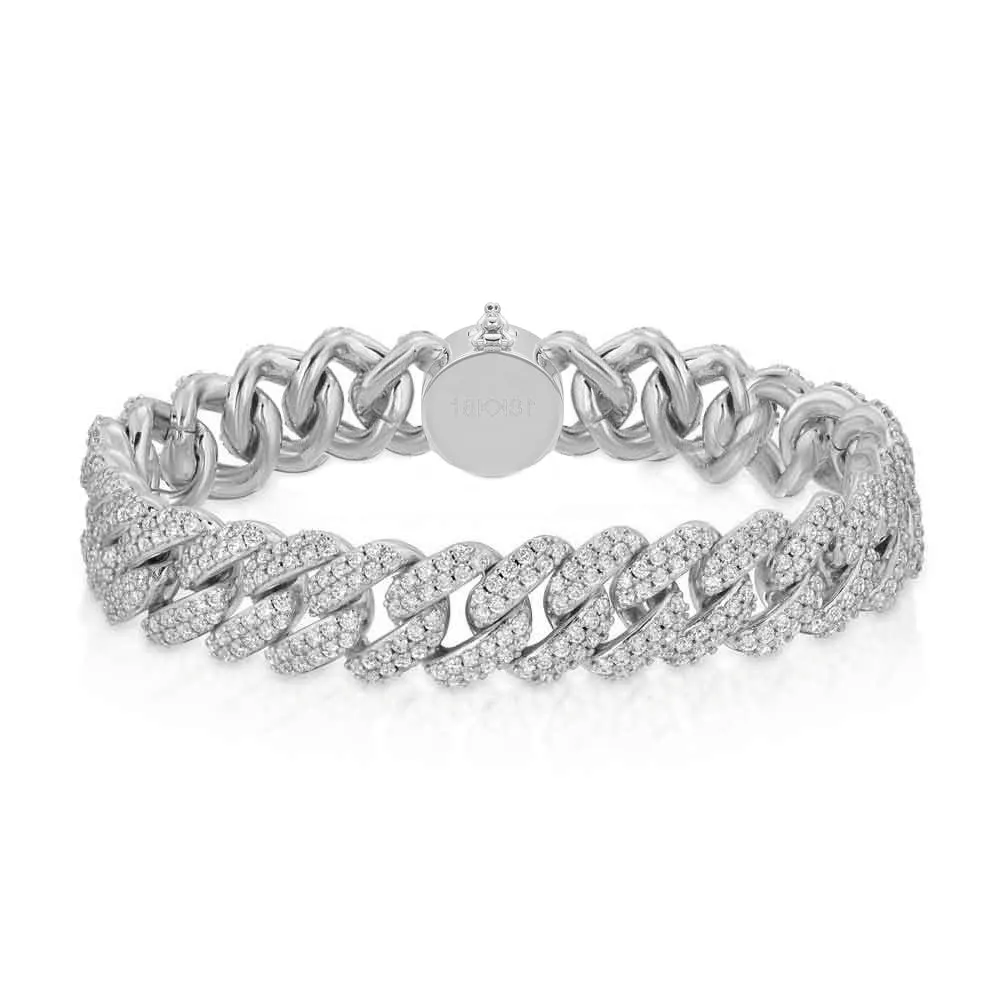 Diamond Cuban Link Bracelet 12mm