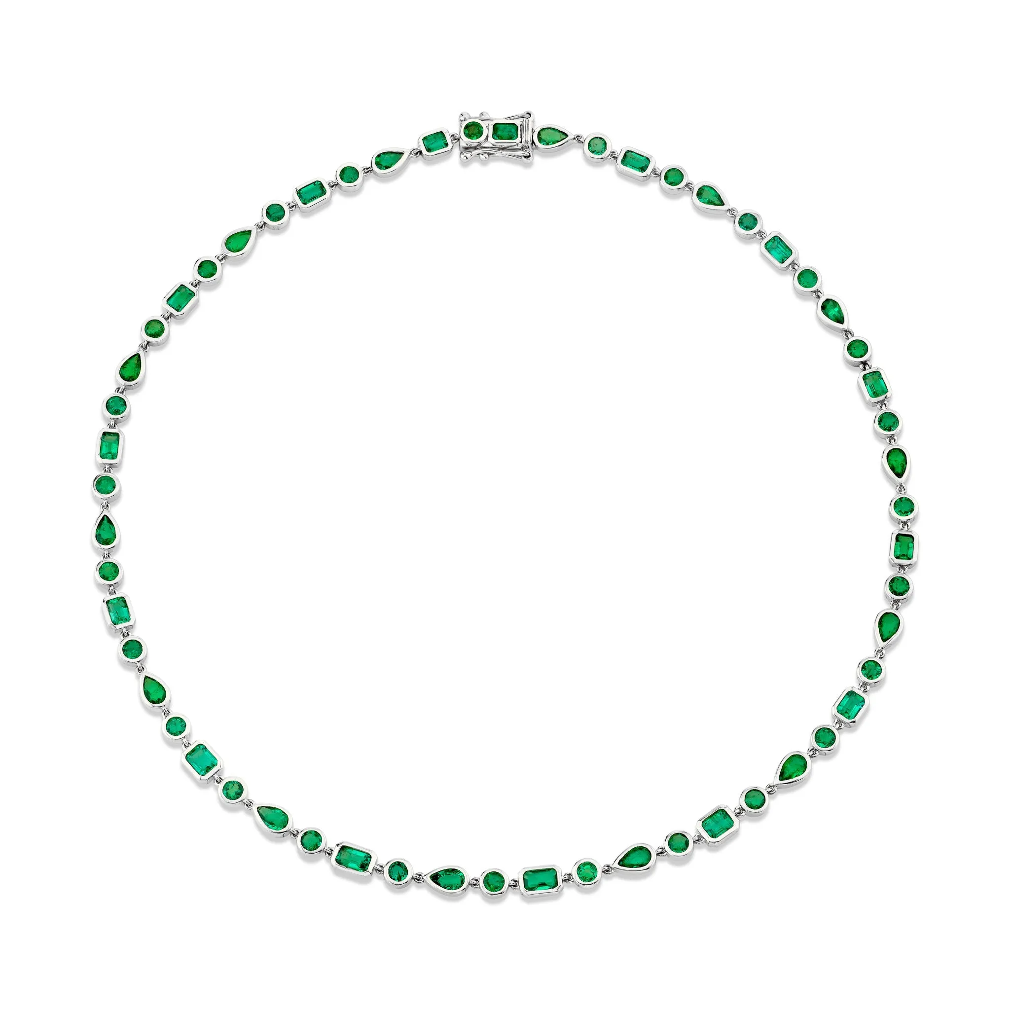 Diana Emerald Bezel Choker