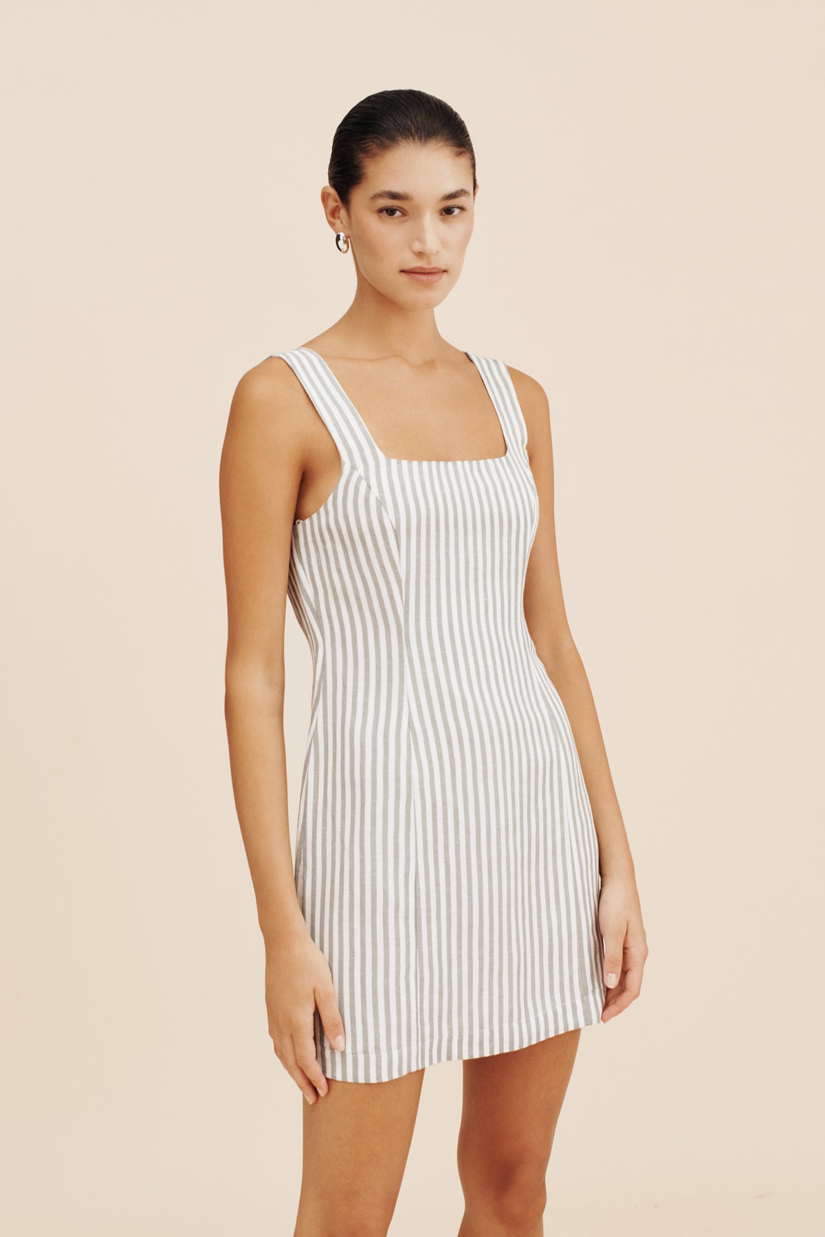 DIANA MINI DRESS - SEAGRASS STRIPE