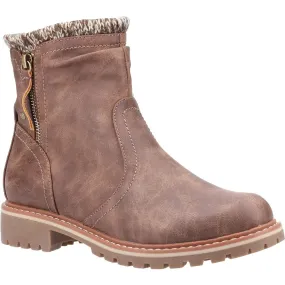 Divaz Niki Fleece Lined Boot Tan