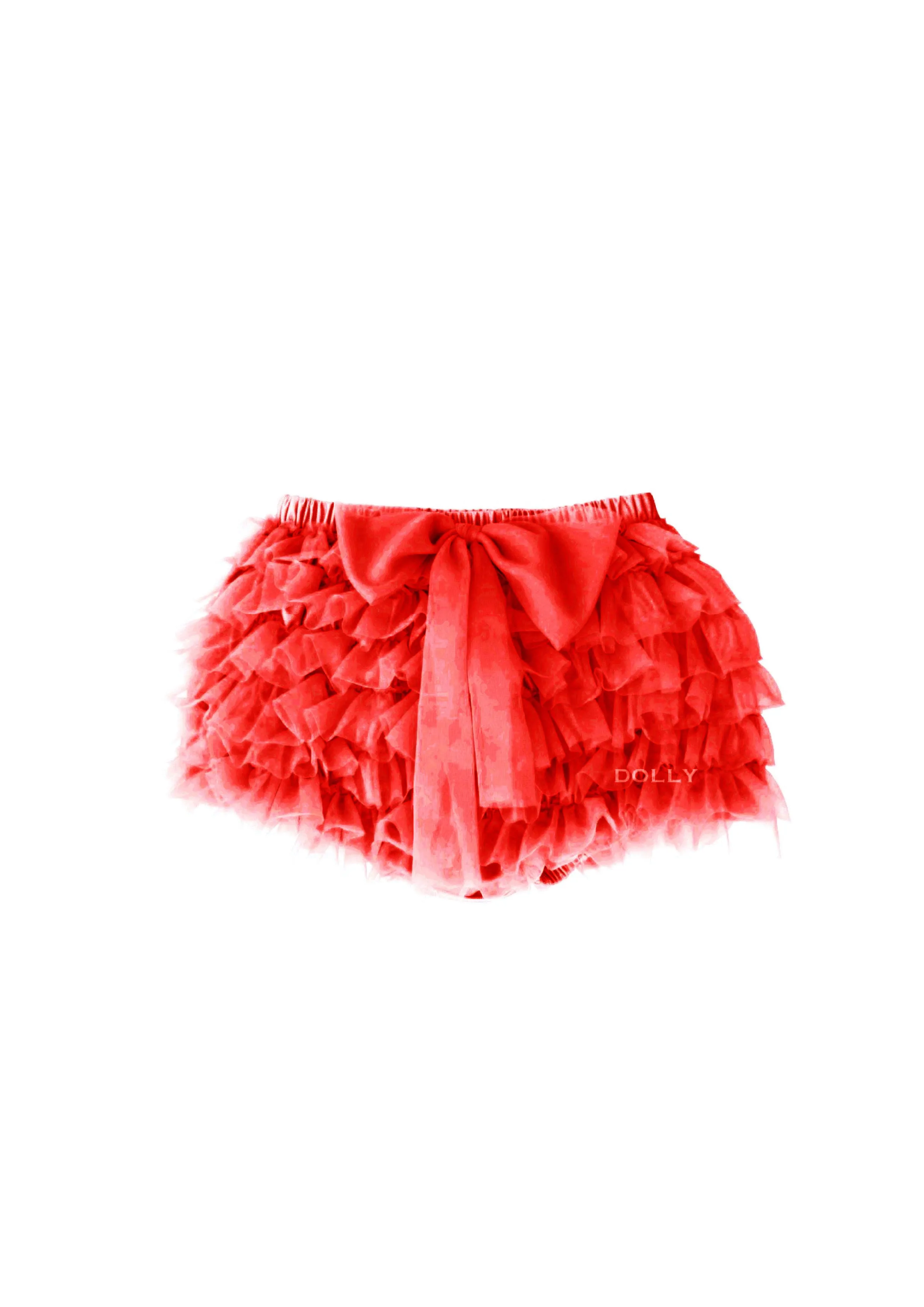 DOLLY by Le Petit Tom  FRILLY PANTS Tutu Bloomer red