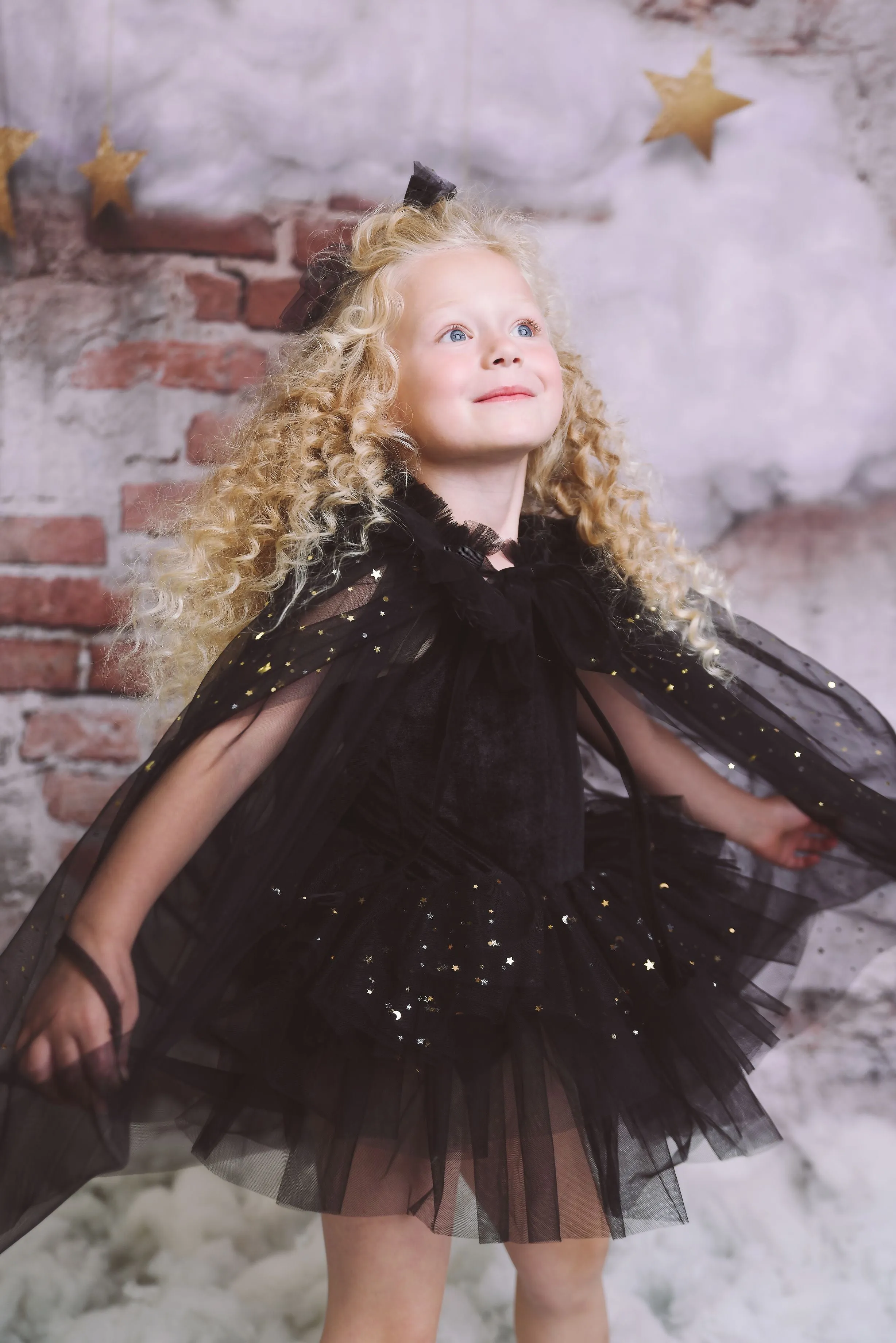 DOLLY STARS & MOON   TULLE CAPE black