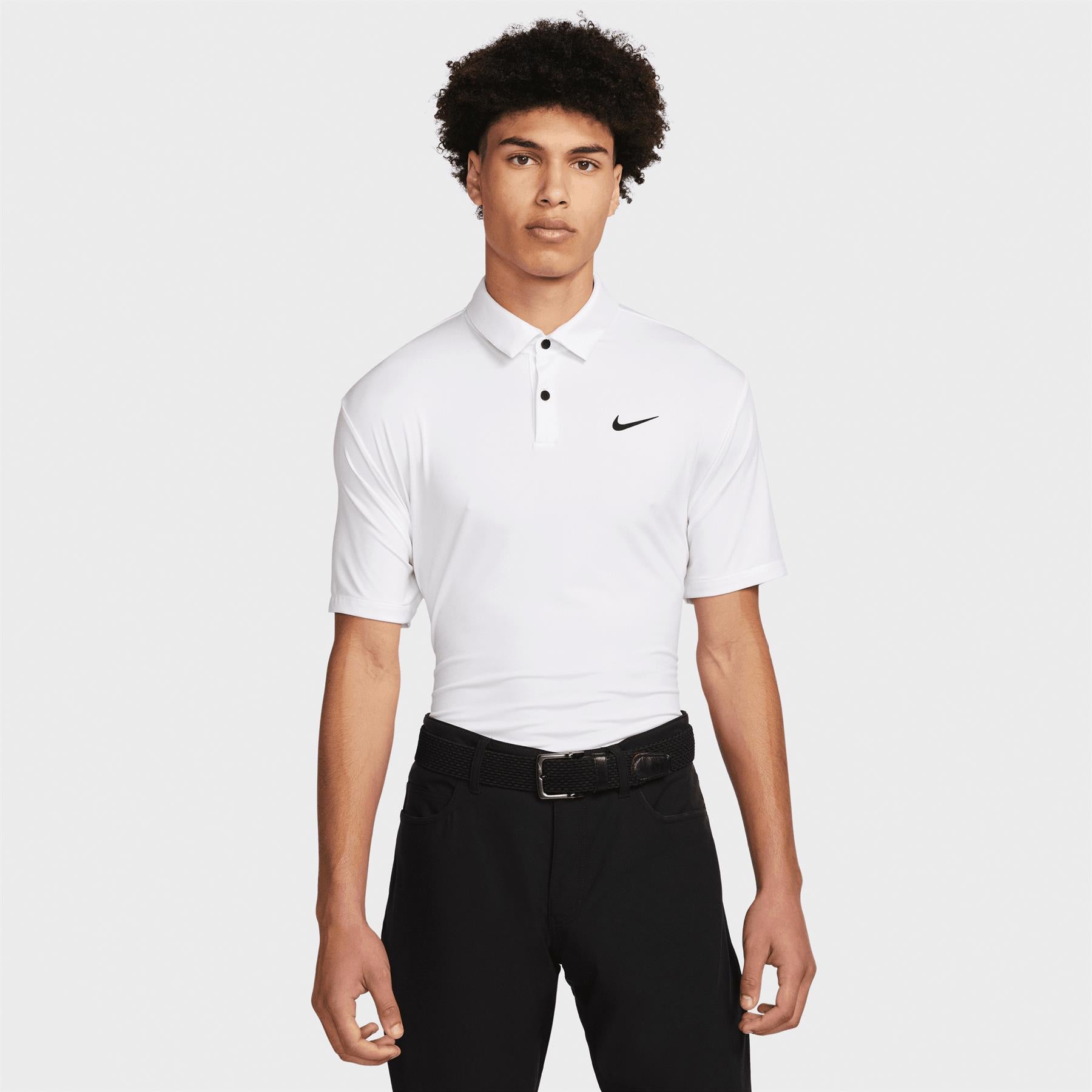 Dri-Fit Tour Solid Polo White/Black - 2024