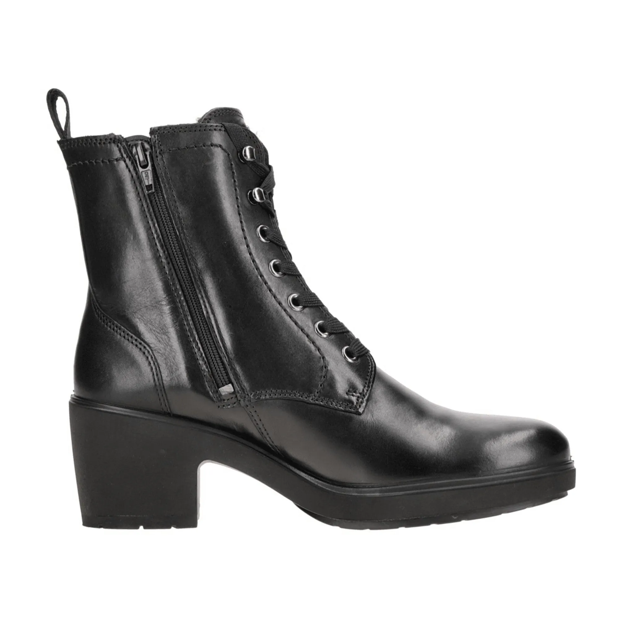 Ecco Metropole Zurich Women's Black Boots with Warm Lining 222223 - Stylish & Durable