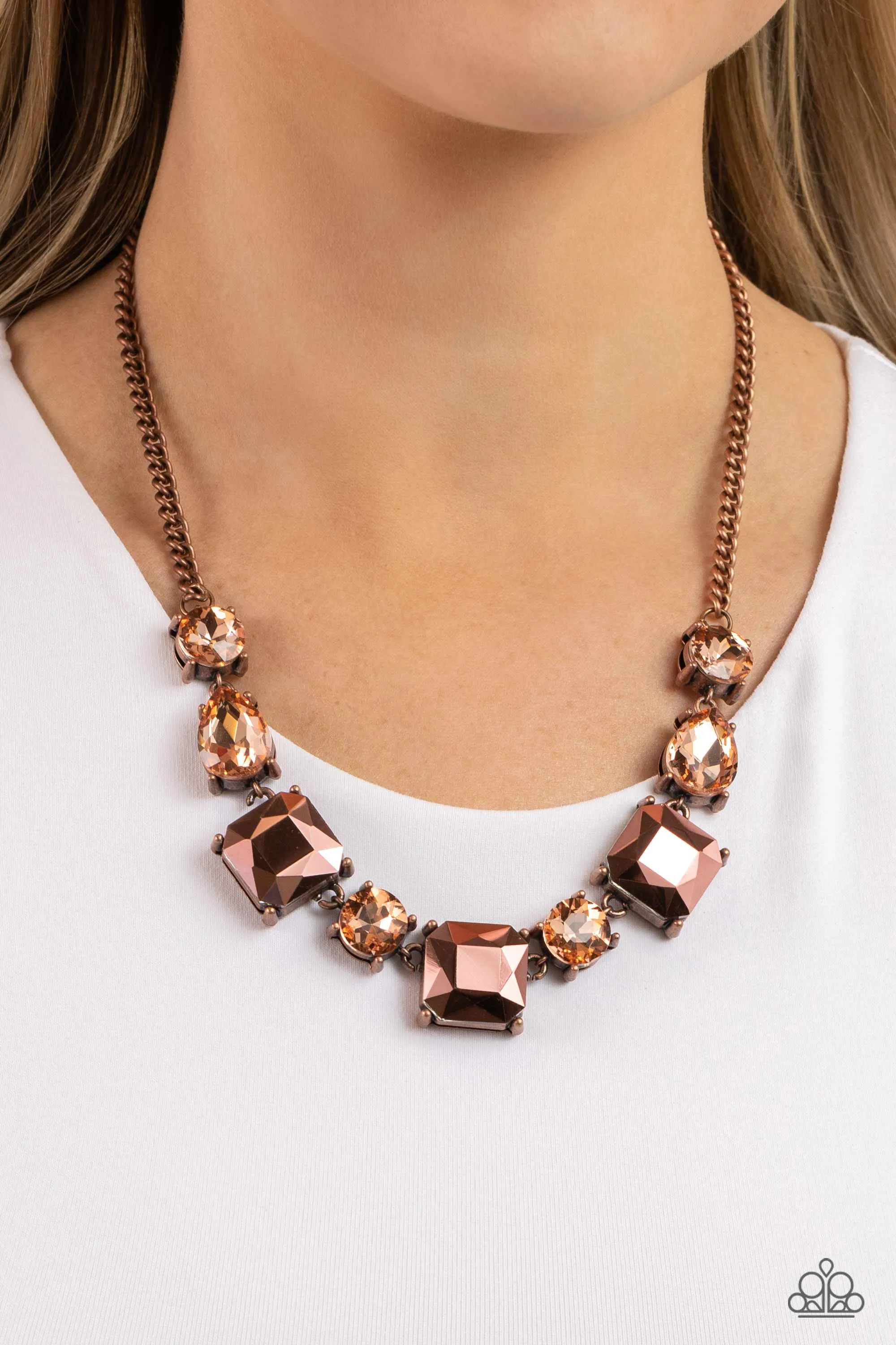 Elevated Edge - Copper ~ Paparazzi Necklace