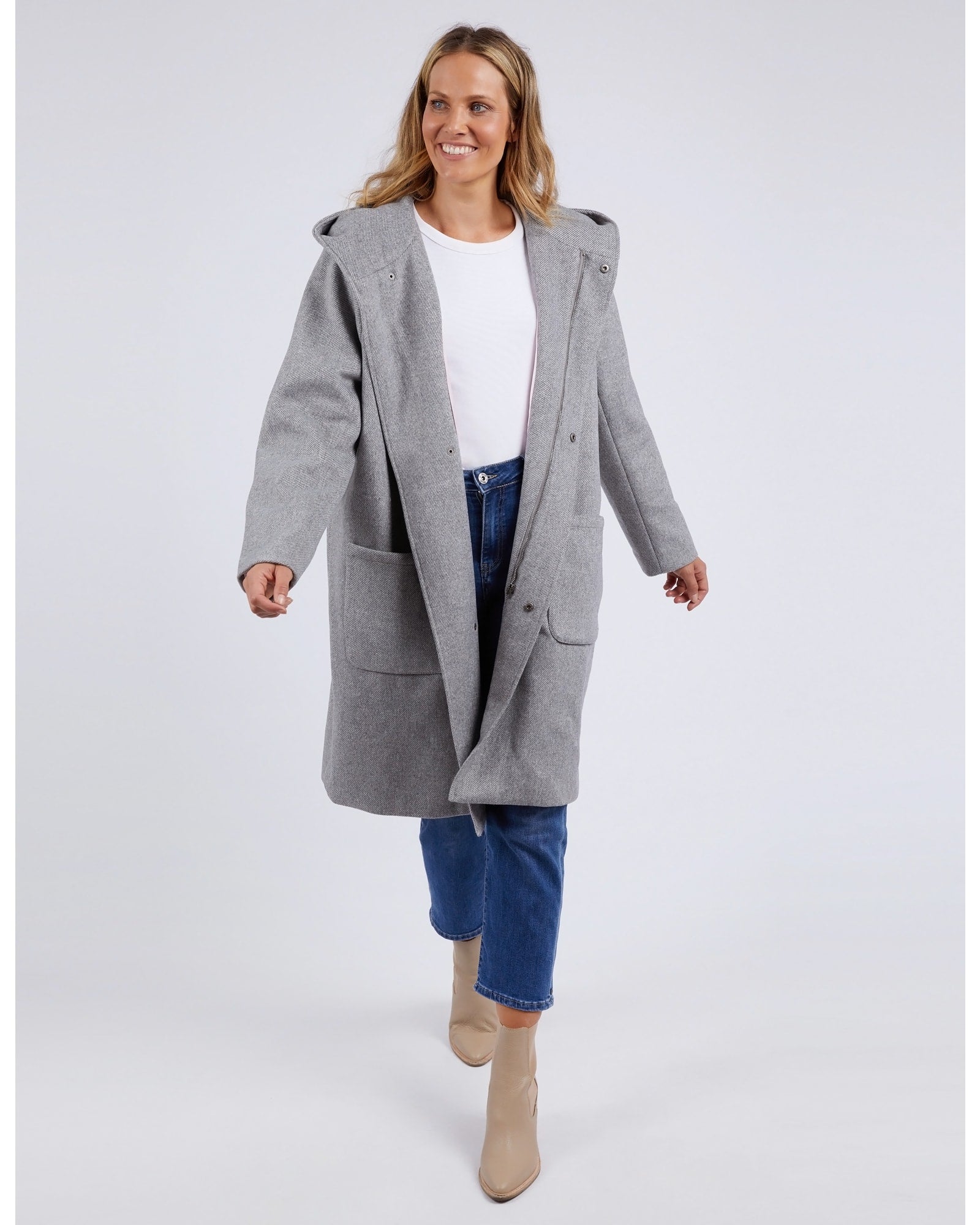 Elm - Jordan Coat - Grey Marle