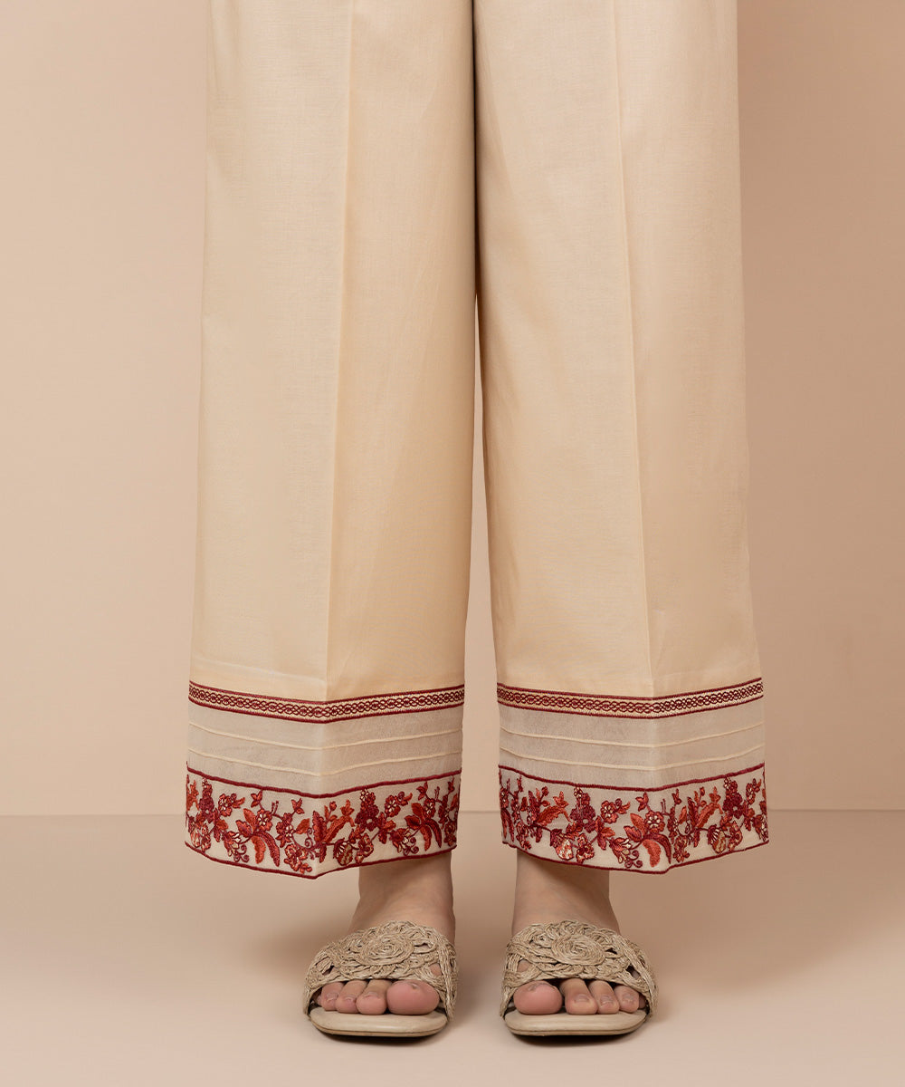 Embroidered Cambric Culottes