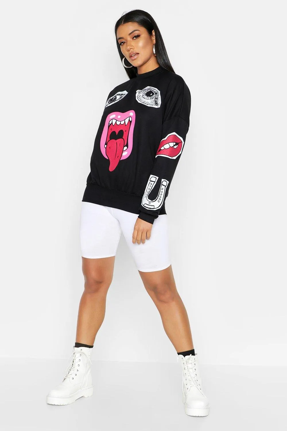 Face Graphic Sweater