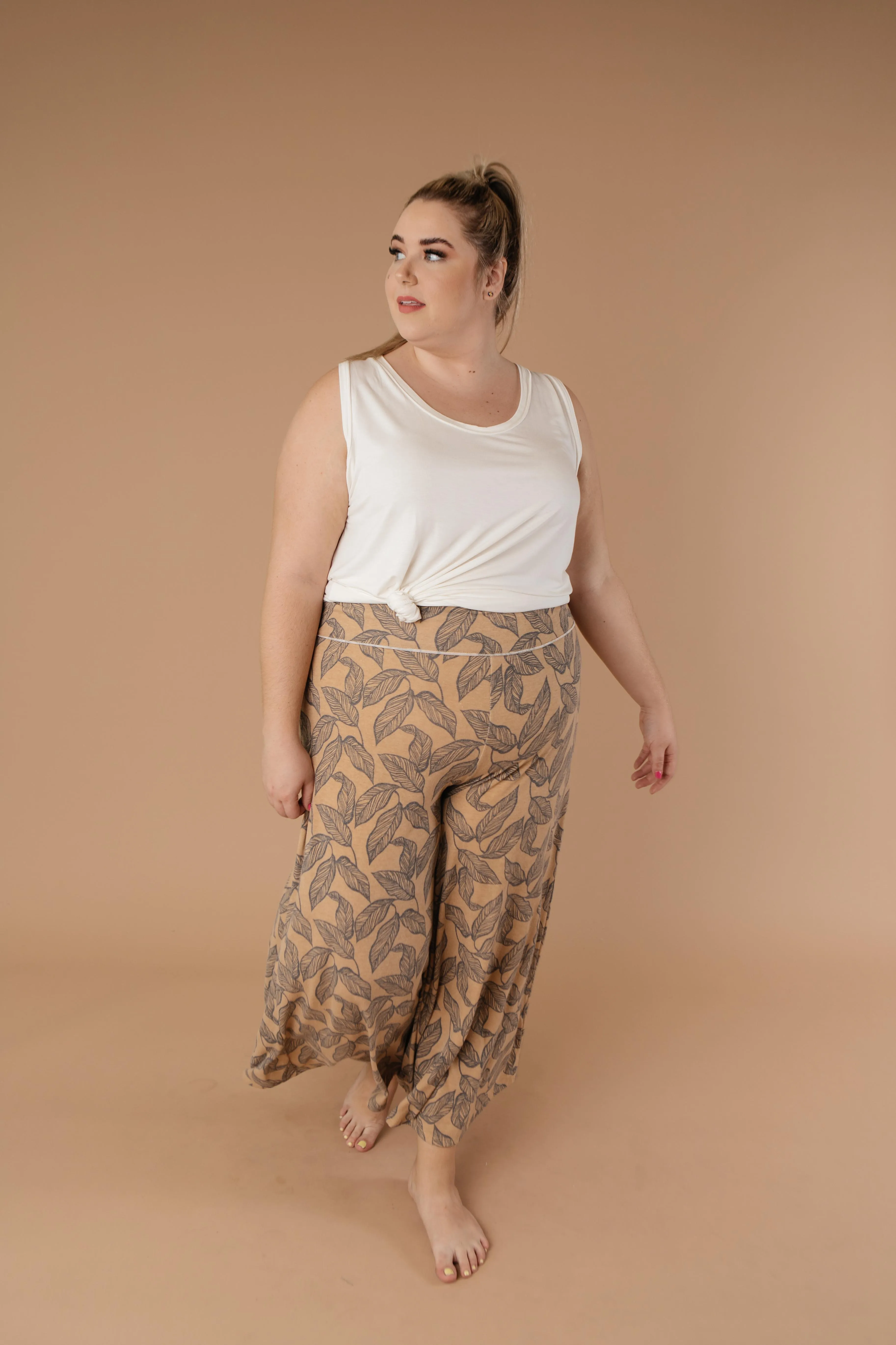 Fallen Leaves Wide Leg Pants - On Hand