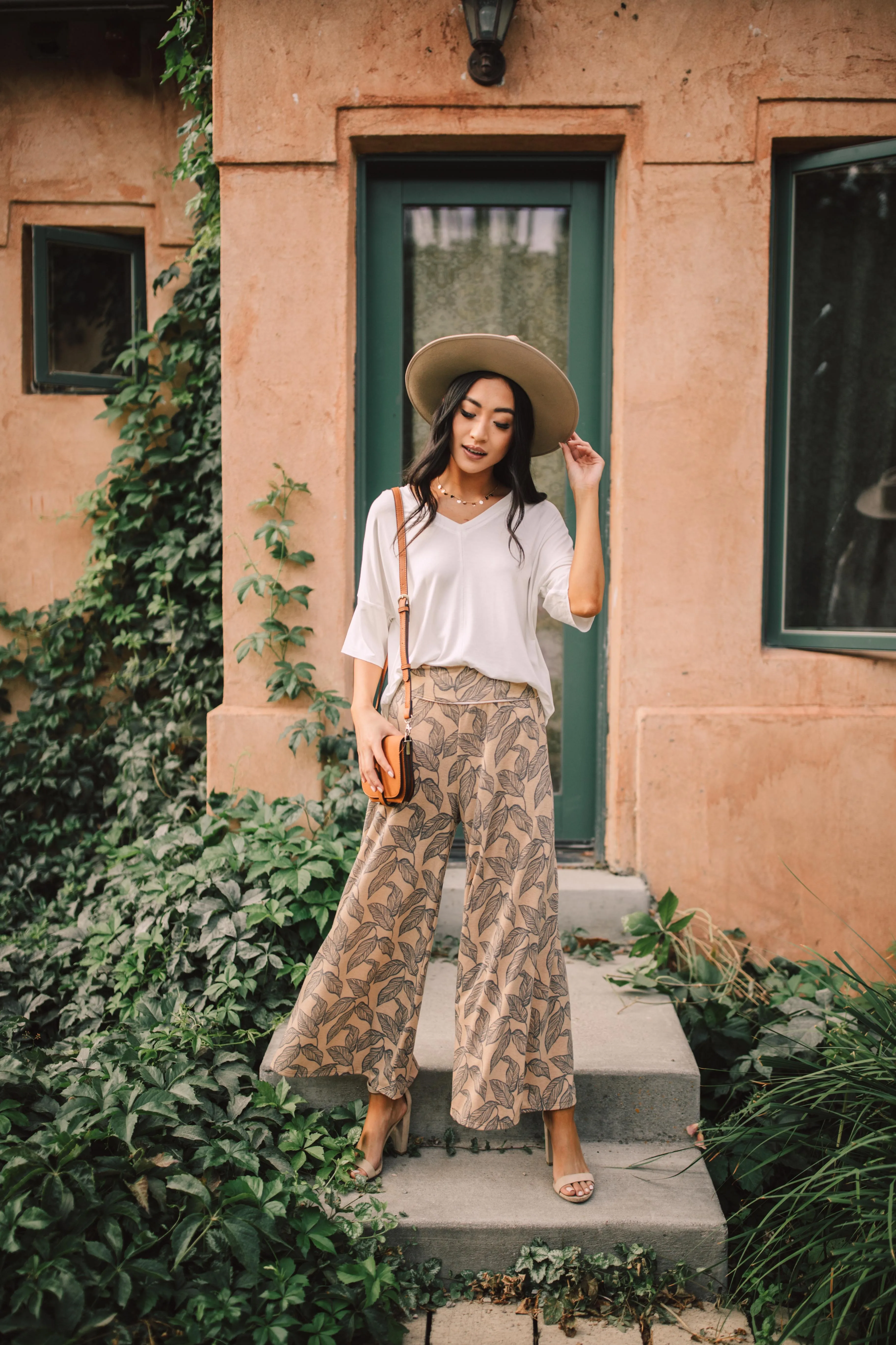 Fallen Leaves Wide Leg Pants - On Hand