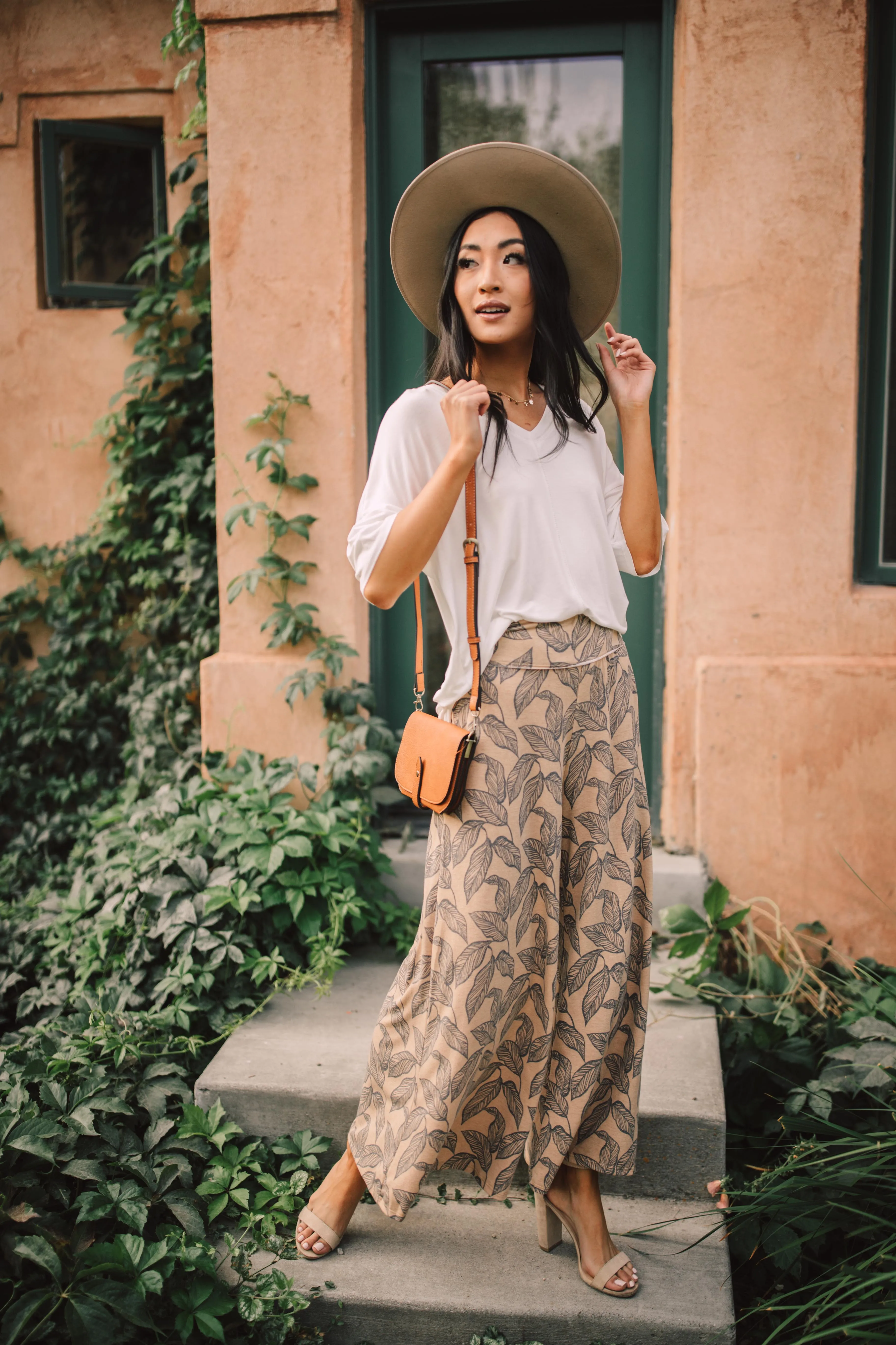 Fallen Leaves Wide Leg Pants - On Hand