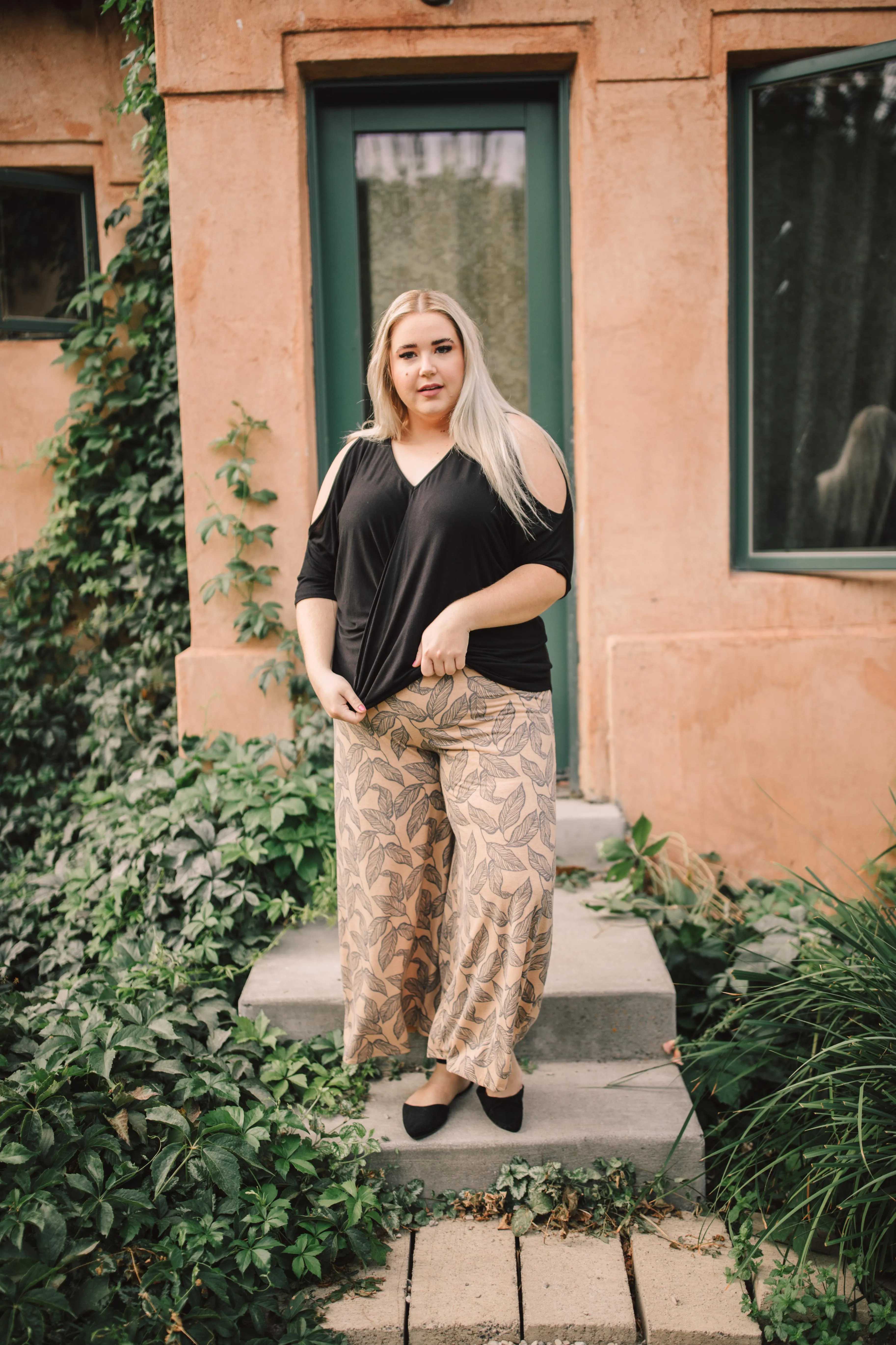 Fallen Leaves Wide Leg Pants - On Hand