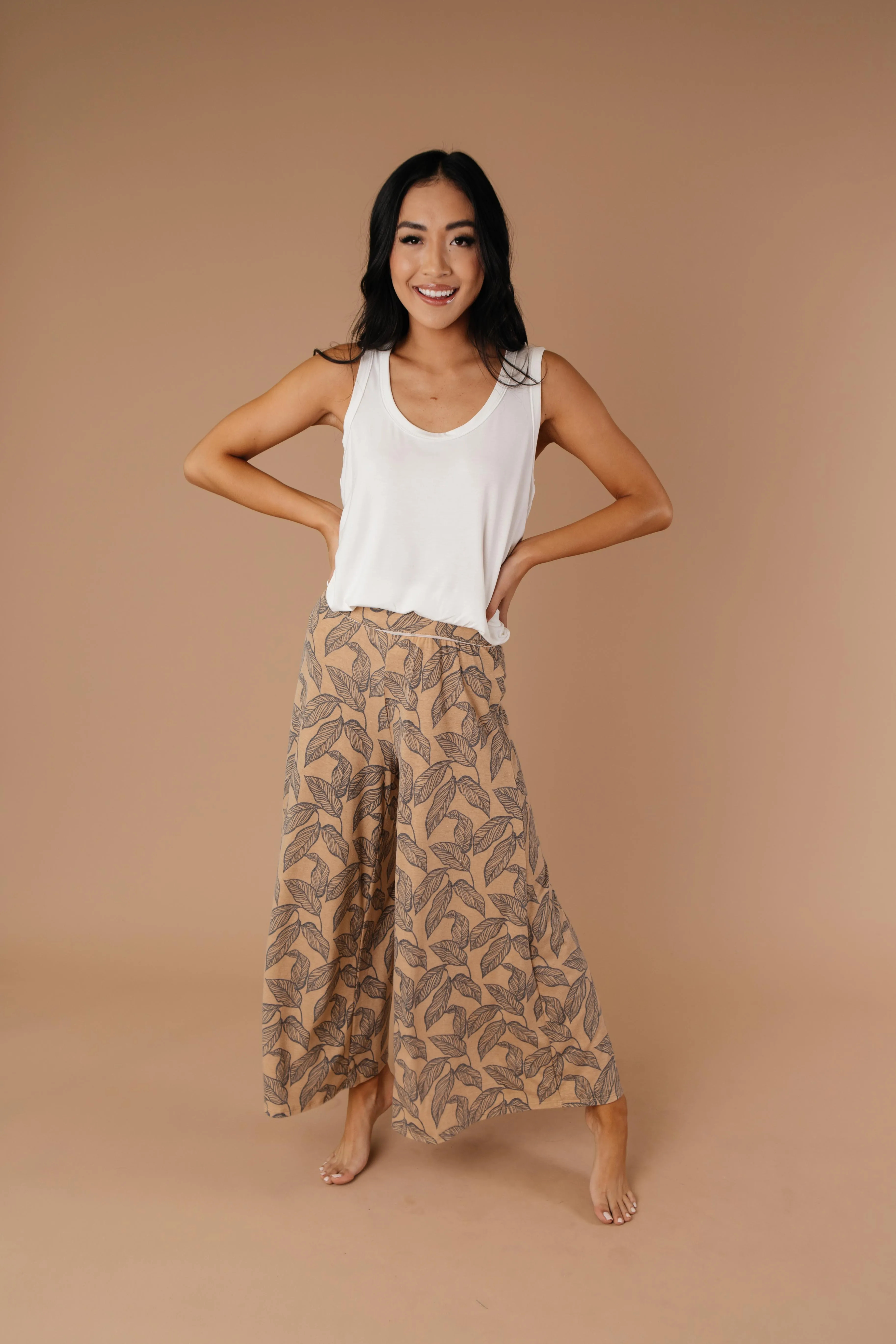 Fallen Leaves Wide Leg Pants - On Hand