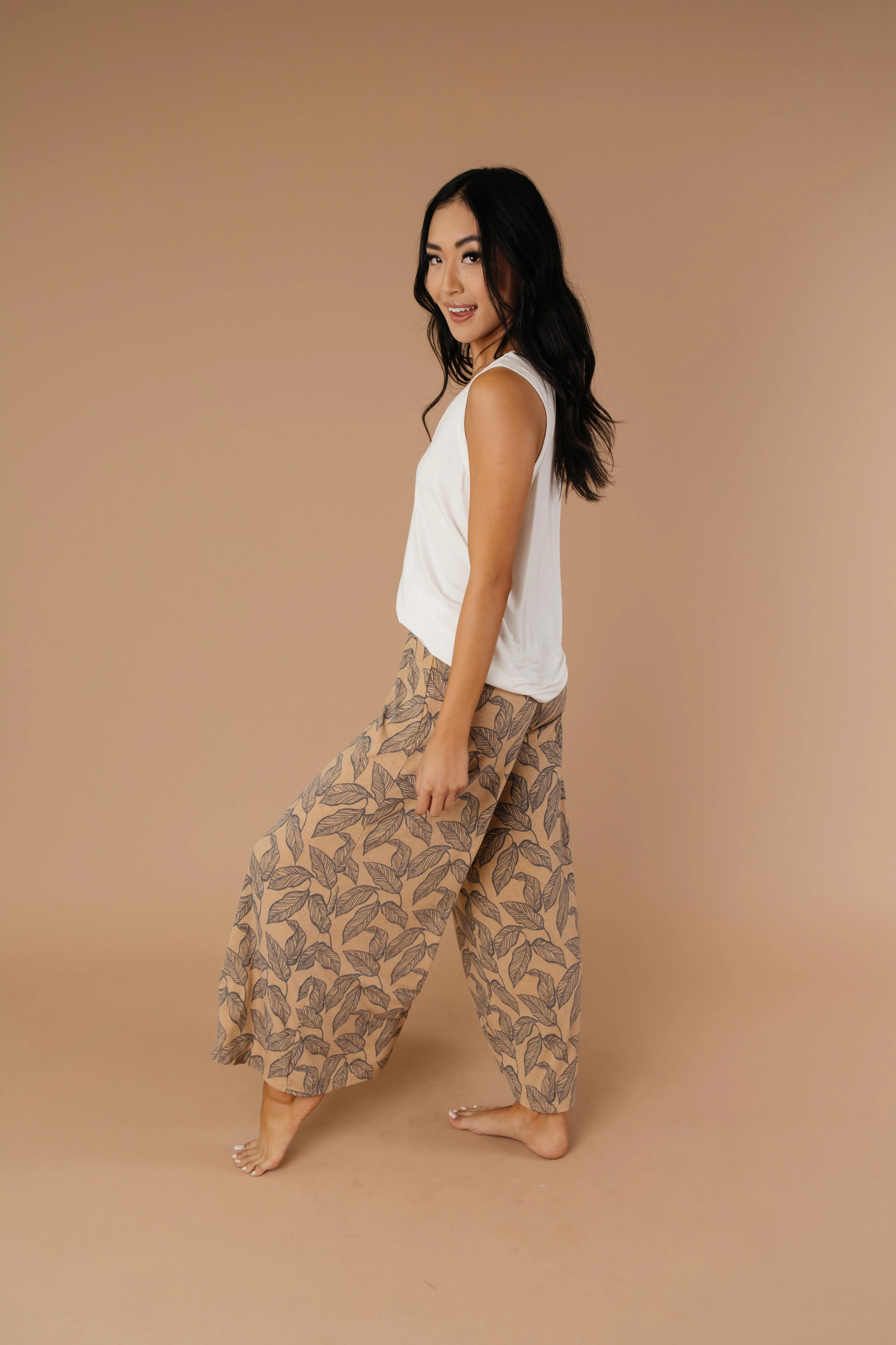 Fallen Leaves Wide Leg Pants - On Hand