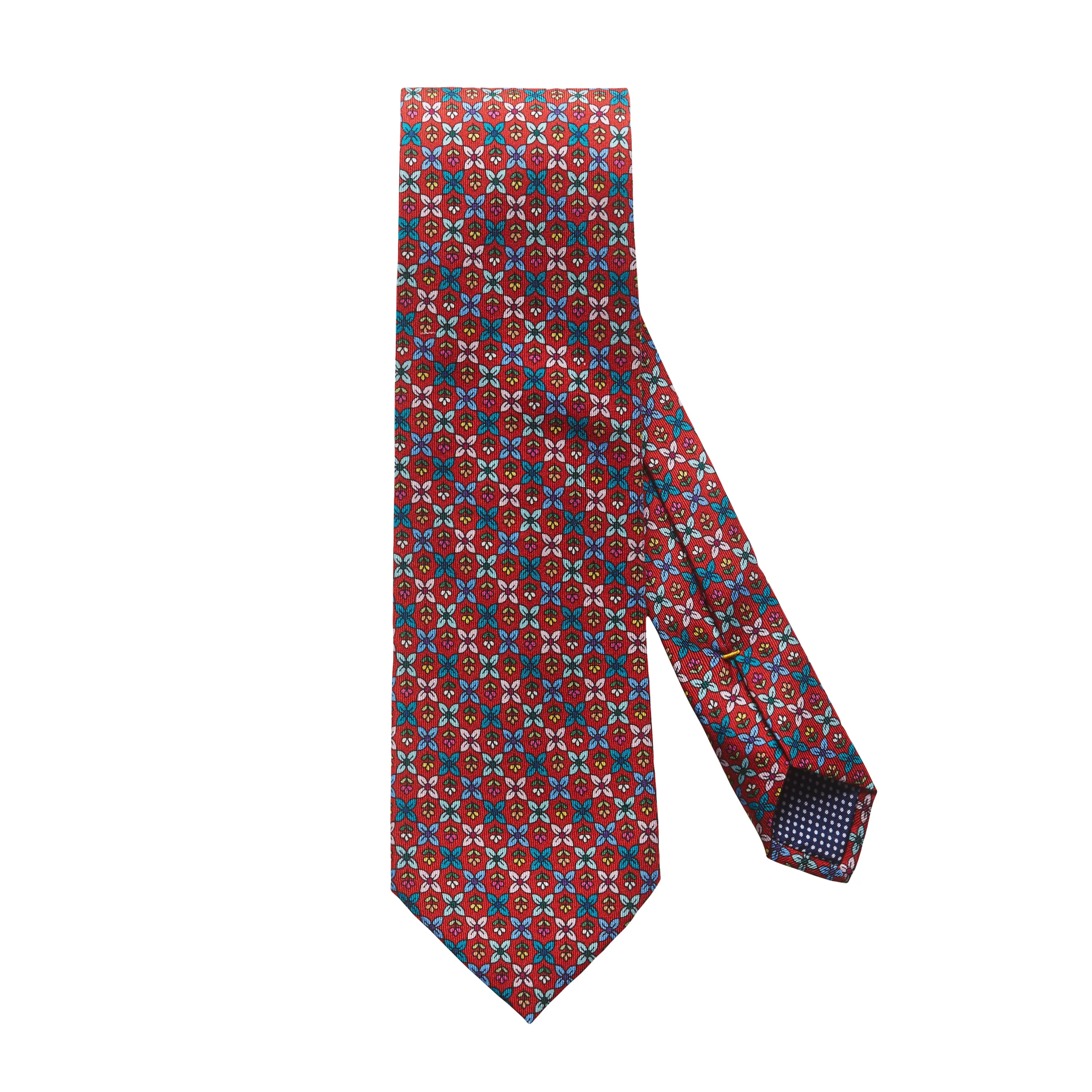 Flower Geometric Silk Tie