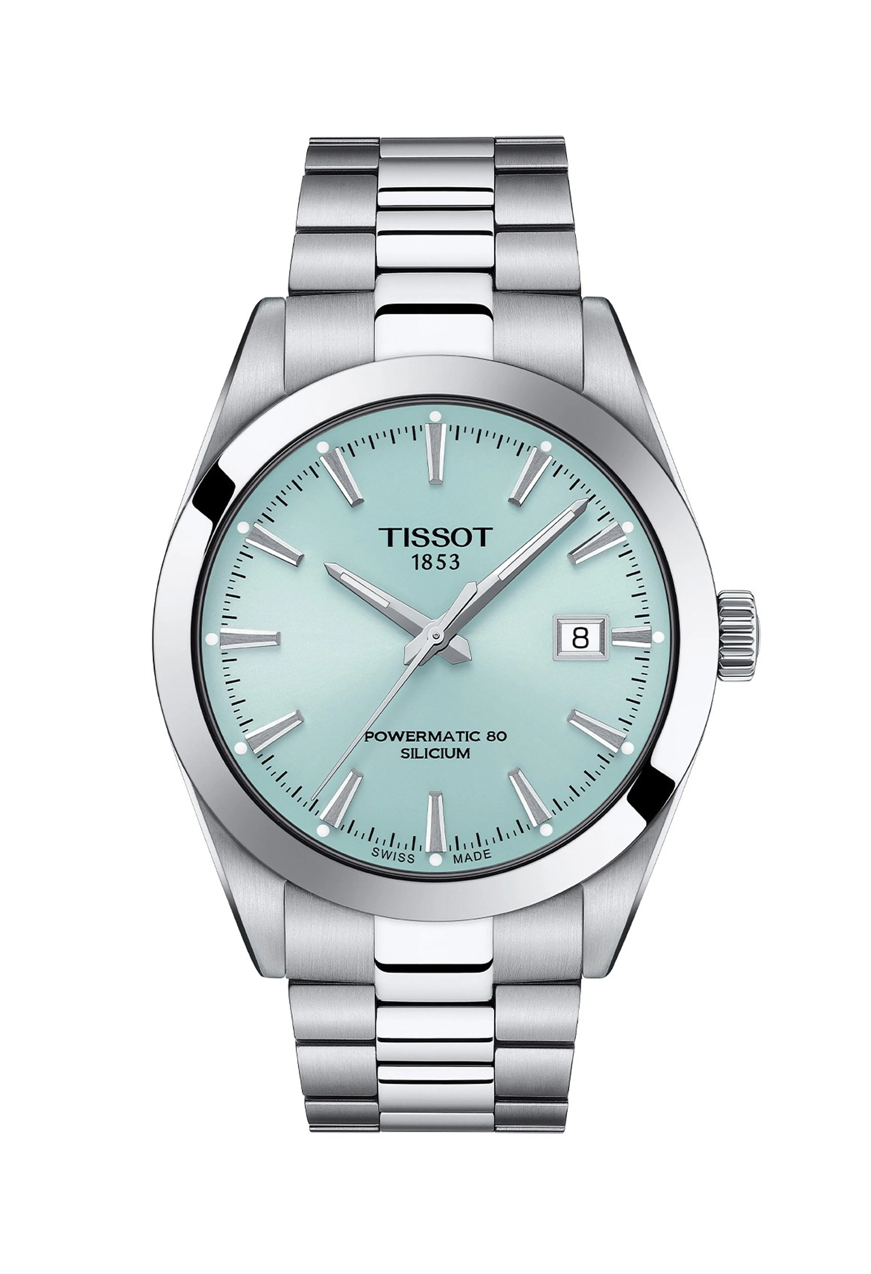 Gents Tissot Gentleman Powermatic 80 Silicium Bracelet Watch Stainless Steel