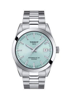 Gents Tissot Gentleman Powermatic 80 Silicium Bracelet Watch Stainless Steel