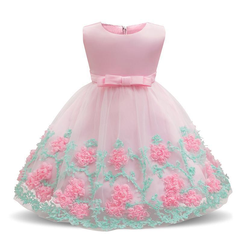 Girls Dress, Baby Princess Dress, Baptism Dress