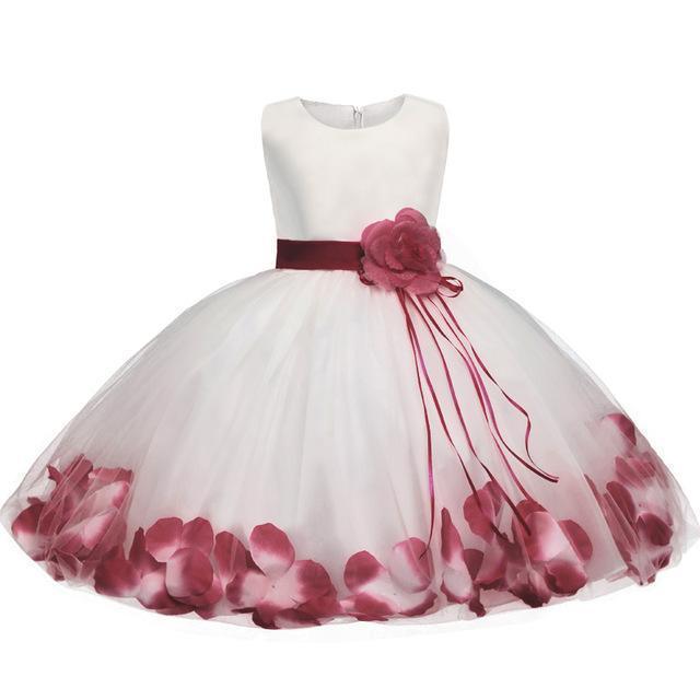 Girls Dress, Floral Baby Girl Baptism Dress