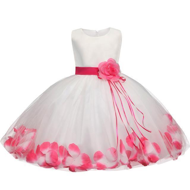 Girls Dress, Floral Baby Girl Baptism Dress