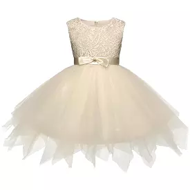 Girls Dress, Princess Lace Flower Girl Dress