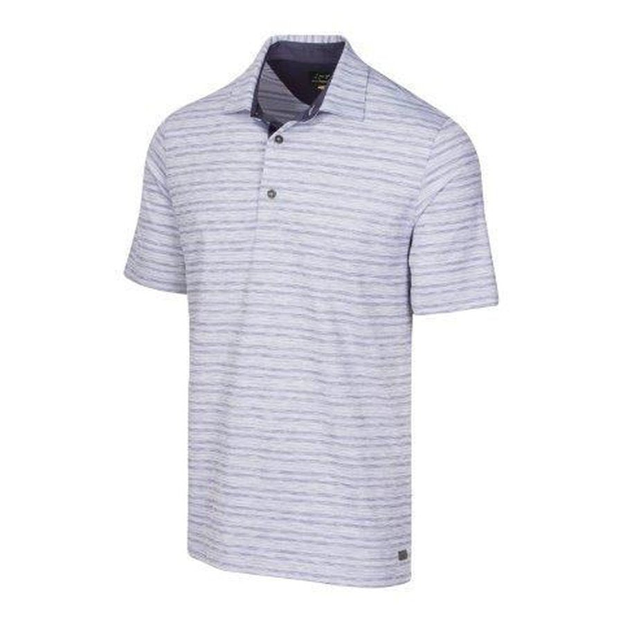 Greg Norman Men's Print Golf Polo - Navy Heather