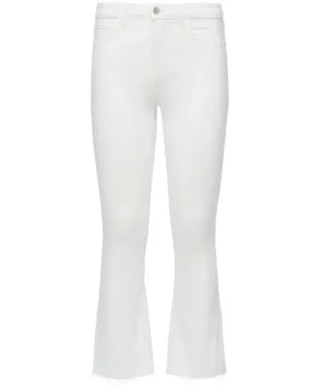 High Rise Kendra Crop Flare Jean in Blanc