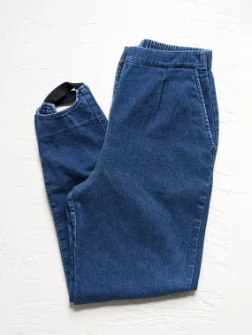 HR Dark Wash Denim Stirrup Leggins