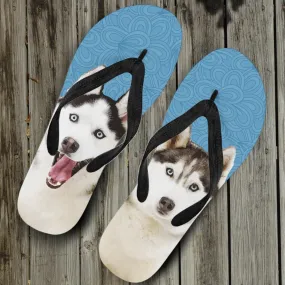 Husky Flip Flops