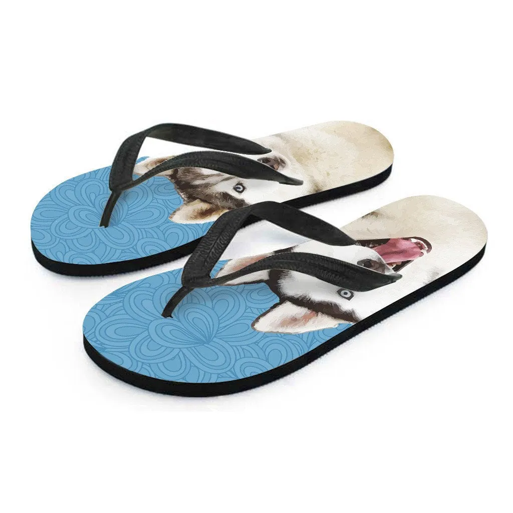 Husky Flip Flops