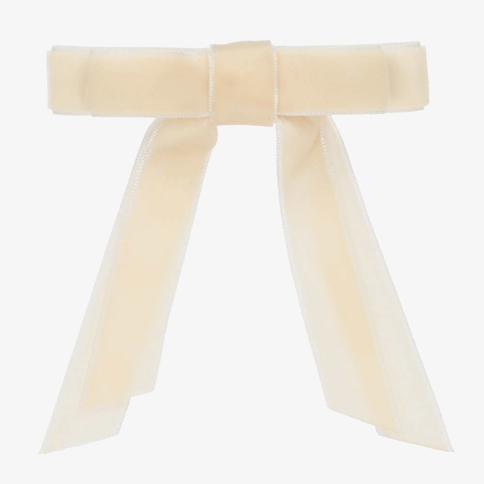 Ivory Bow Hair Clip (10cm)