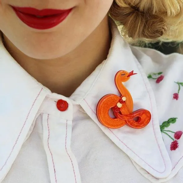 Jake the Snake Brooch