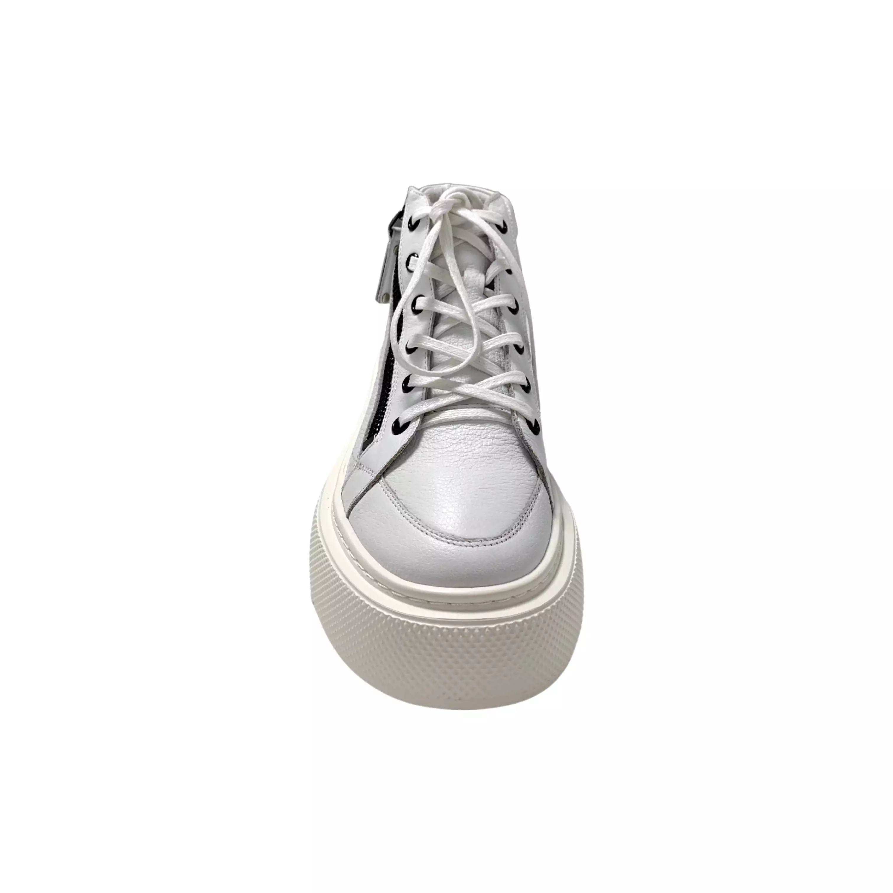 Juniper White/White Leather Sneaker